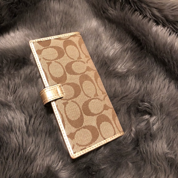 Coach Bags Coach Signature Lightweight Travel Wallet Gold Poshmark
